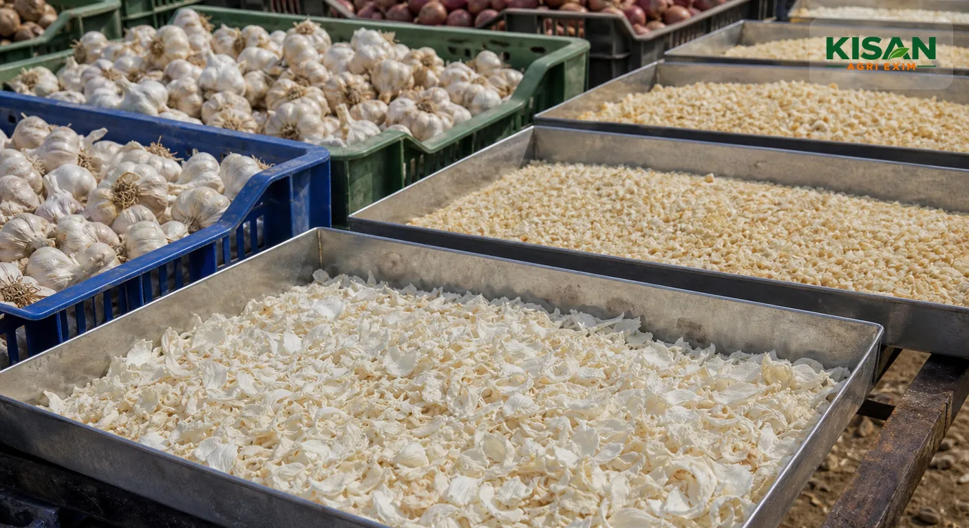 Sustainable Dehydrated Onion and Garlic